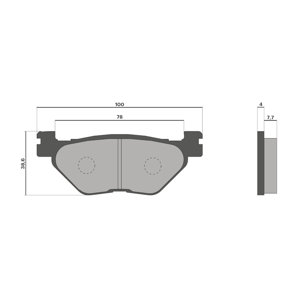 Plaquettes de frein arrière Malossi TMAX – vue 4
