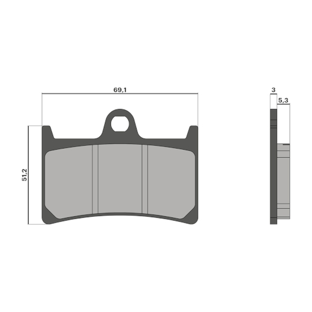 Plaquettes de frein avant Malossi TMAX – vue 3