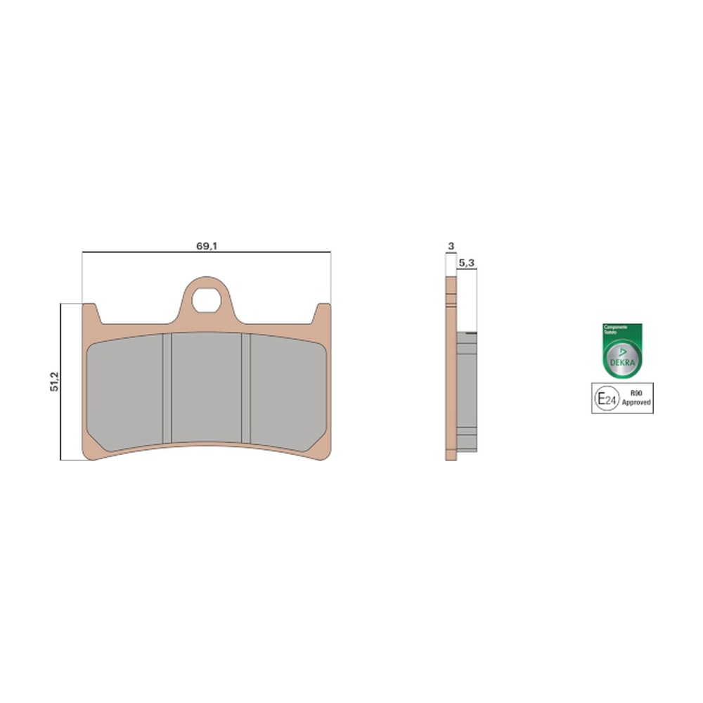 Plaquettes de frein avant Malossi TMAX – vue 4