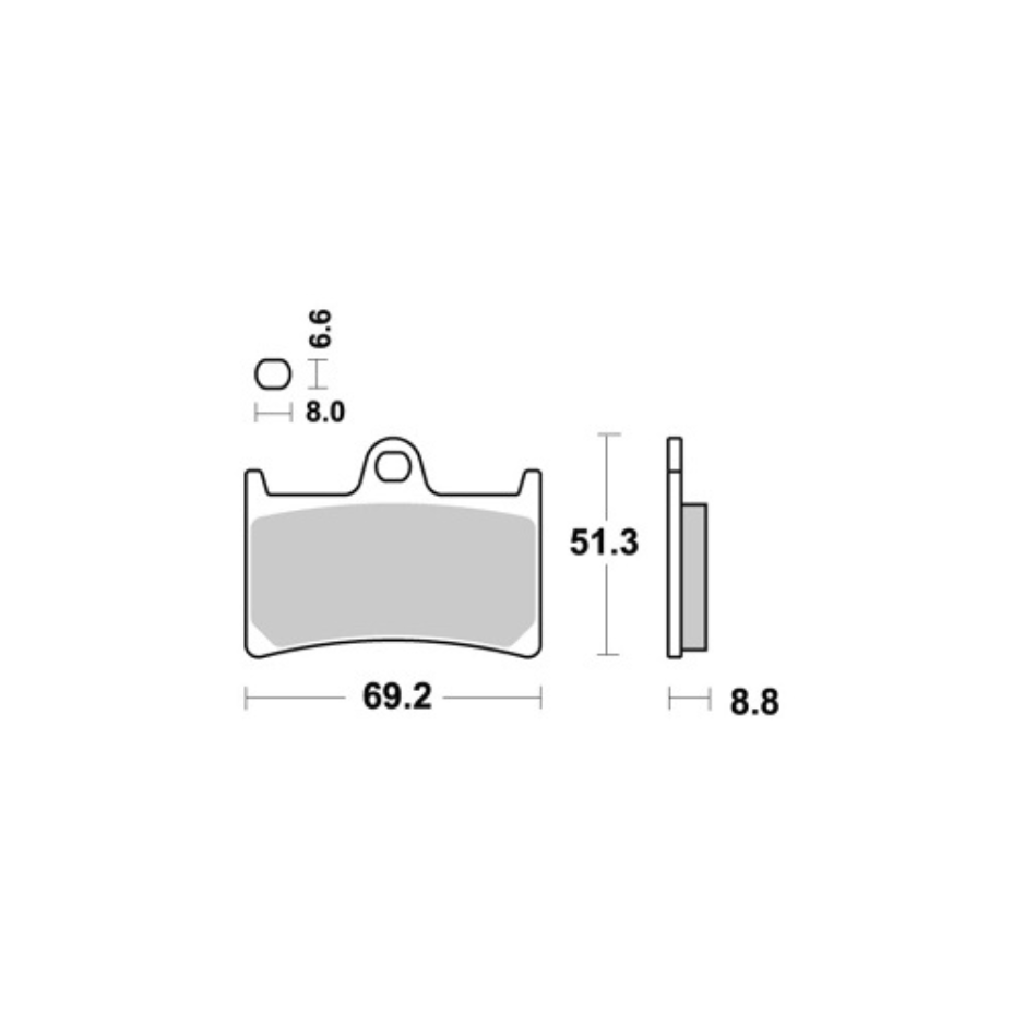 Plaquettes de frein avant AP Racing TMAX – vue 3