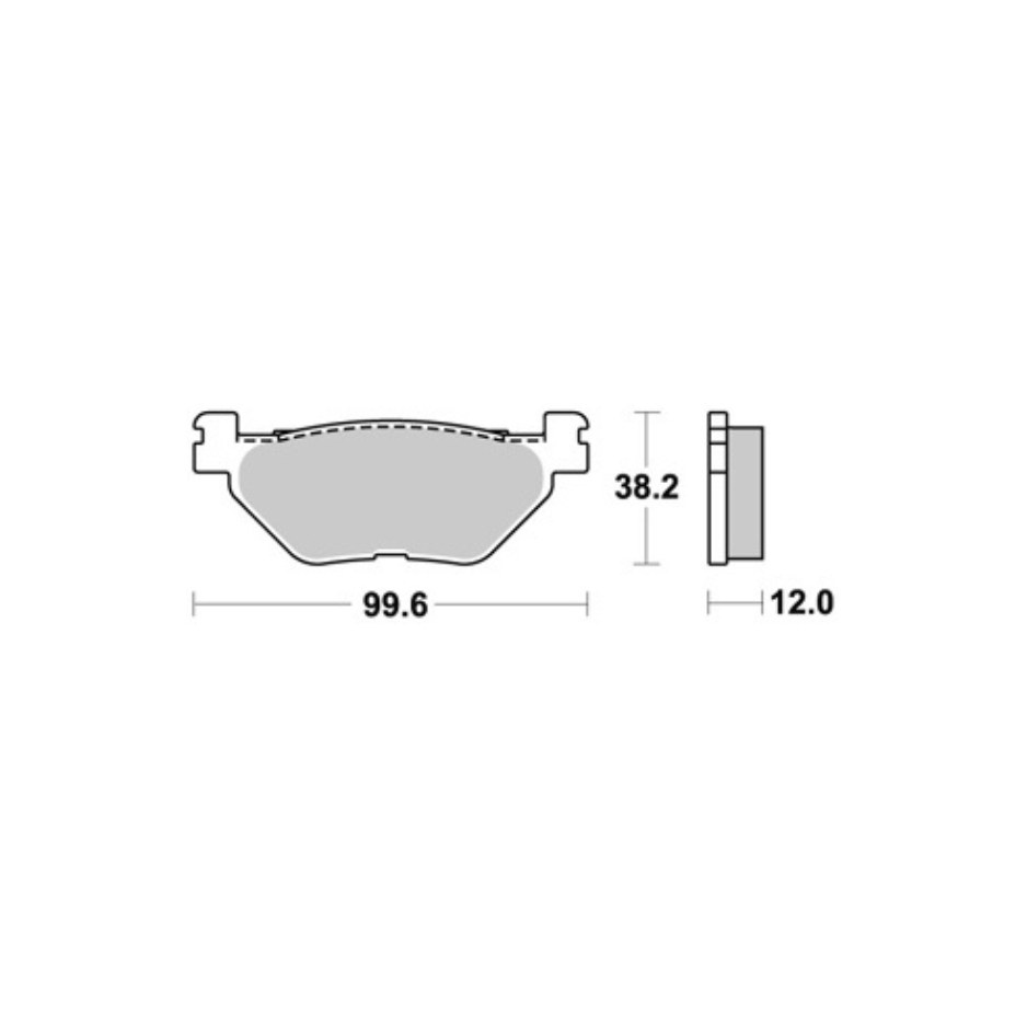 Plaquettes de frein arrière AP Racing TMAX – vue 3
